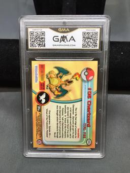 GMA Graded 2000 Topps Pokemon TV Animation Edition CHARIZARD Trading Card - NM-MT+ 8.5