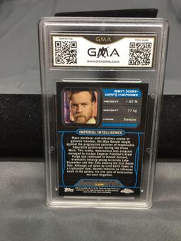 GMA Graded 2014 Topps Chrome Star Wars Gold Refractor BEN KENOBI Trading Card /50 - NM-MT+ 8.5