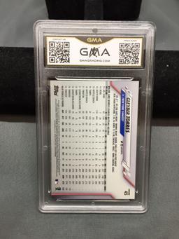 GMA Graded 2020 Topps Chrome Prism Refractor #45 GLEYBER TORRES Yankees Baseball Card - GEM MINT 10