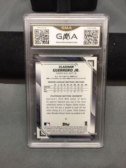 GMA Graded 2019 Bowman Platinum #27 VLADIMIR GUERRERO JR. Blue Jays ROOKIE Baseball Card - GEM MINT