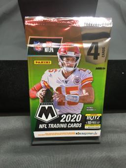 Factory Sealed 2020 Panini Mosaic NFL Football 4 Card Pack - Burrow, Herbert, Tua RC?