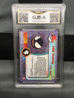 GMA Graded 2000 Topps Pokemon TV Animation #92 GASTLY Trading Card - MINT 9