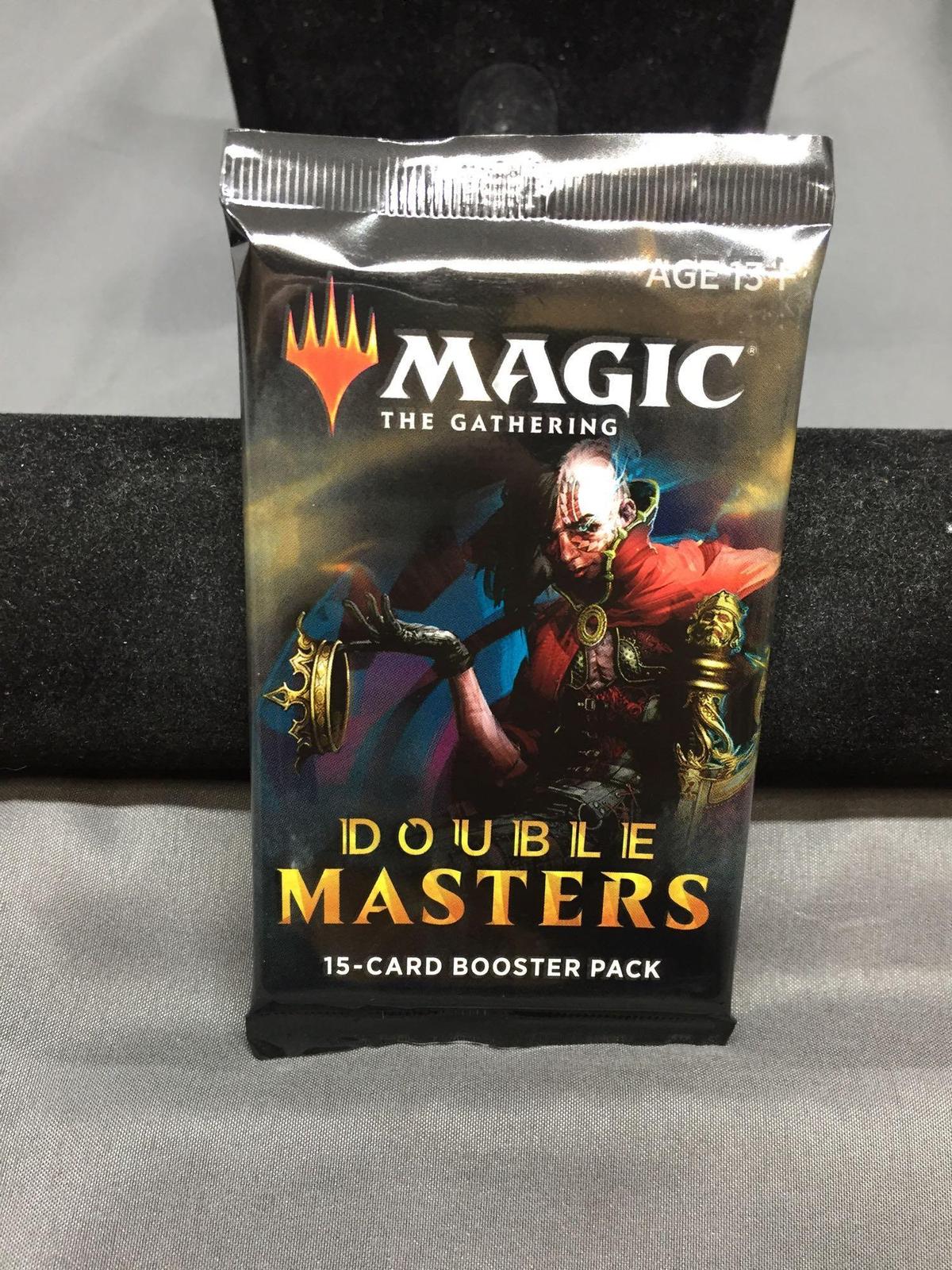 Factory Sealed Magic the Gathering DOUBLE MASTERS 15 Card Booster Pack - FOIL FORCE OF WILL?