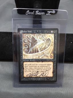 Hand Signed Magic the Gathering NETHER VOID Legends AUTOGRAPHED By Artist Trading Card - HIGH END