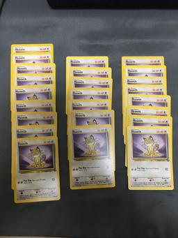 24 Count Lot of Jungle Pokemon Starter Meowth 56/64 Trading Cards