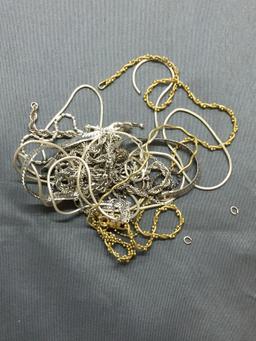 Sterling Silver Jewelry Scrap Lot Chains - 29 Grams