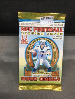 Factory Sealed 2000 Pacific Omega 6 Card Retail Pack - Tom Brady Rookie?