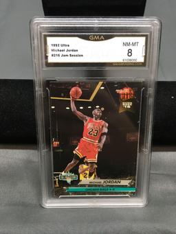 GMA Graded 1992-93 Ultra #216 MICHAEL JORDAN Bulls Jam Session Basketball Card - NM-MT 8