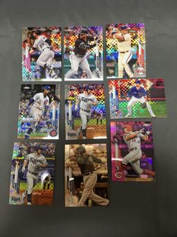 9 Card Lot of REFRACTORS and PRIZMS with Stars and Rookies from Huge Collection