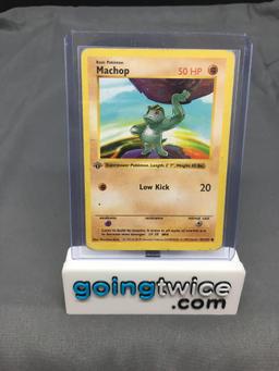 1999 Pokemon Base Set 1st Edition Shadowless #52 MACHOP Trading Card