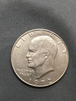 1972 United States Eisenhower Commemorative Dollar Coin from Huge Hoard