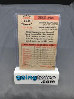 1956 Topps #119 CHICAGO BEARS Team Card Vintage Football Card