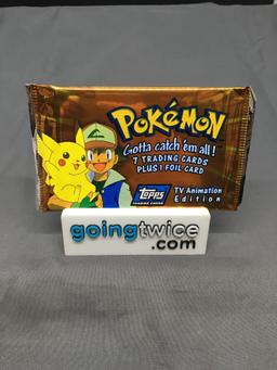 Factory Sealed 1999 Topps Pokemon TV Animation Edition 8 Card Pack - RARE