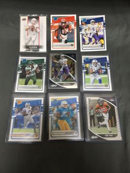 9 Card Lot of FOOTBALL ROOKIE CARDS - Mostly from Modern Years - FUTURE STARS & MORE!!!