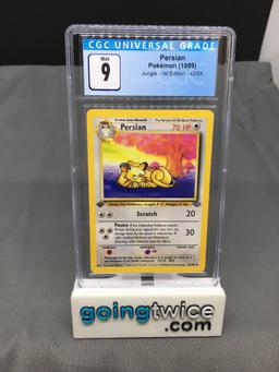 CGC Graded 1999 Pokemon Jungle 1st Edition #42 PERSIAN Trading Card - MINT 9