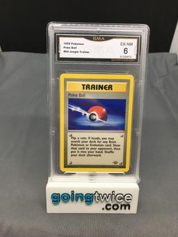 GMA Graded 1999 Pokemon Jungle #64 POKE BALL Trading Card - EX-NM 6