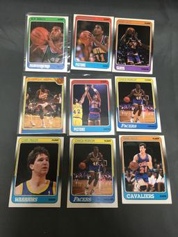 9 Card Lot of 1988-89 Fleer Basketball Vintage Cards from HUGE Collection