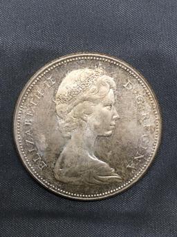 1967 Canada Silver Dollar - 80% Silver Coin from Estate Collection