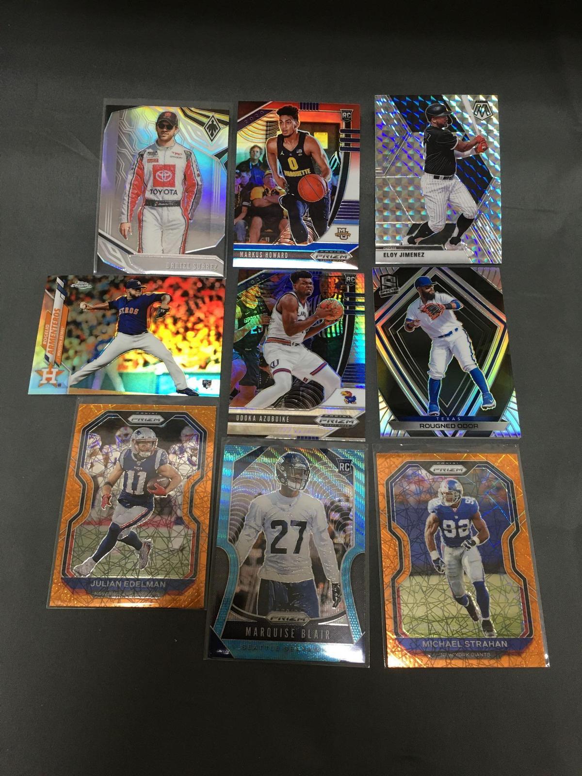 9 Card Lot of REFRACTORS and PRIZMS with Stars and Rookies from Huge Collection