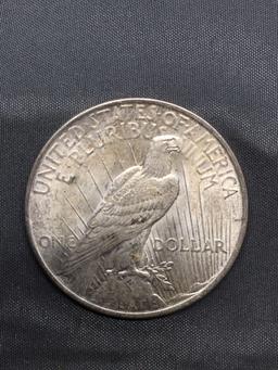 1922 United States Peace Silver Dollar - 90% Silver Coin from Estate Collection