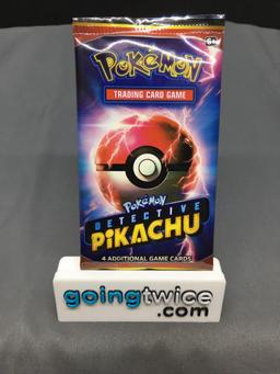 Factory Sealed Pokemon DETECTIVE PIKACHU 4 Card Booster Pack