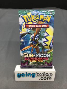 Factory Sealed Pokemon Sun & Moon GUARDIANS RISING 10 Card Booster Pack