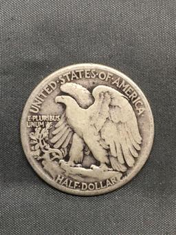 1944 United States Walking Lberty Silver Half Dollar - 90% Silver Coin from Estate