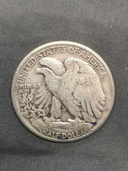 1945 United States Walking Liberty Silver Half Dollar - 90% Silver Coin from Estate