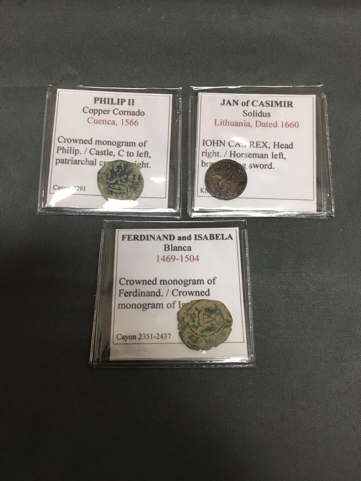 WOW 3 Count Lot of Ancient Coins from HIGH END COLLECTION