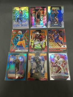 9 Card Lot of REFRACTOR & PRIZM Sports Cards with Rookies Stars and More!