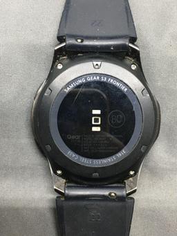 Samsung Designer Gear S3 Frontier Model Round 45mm Diameter Bezel Stainless Steel Smart Watch w/
