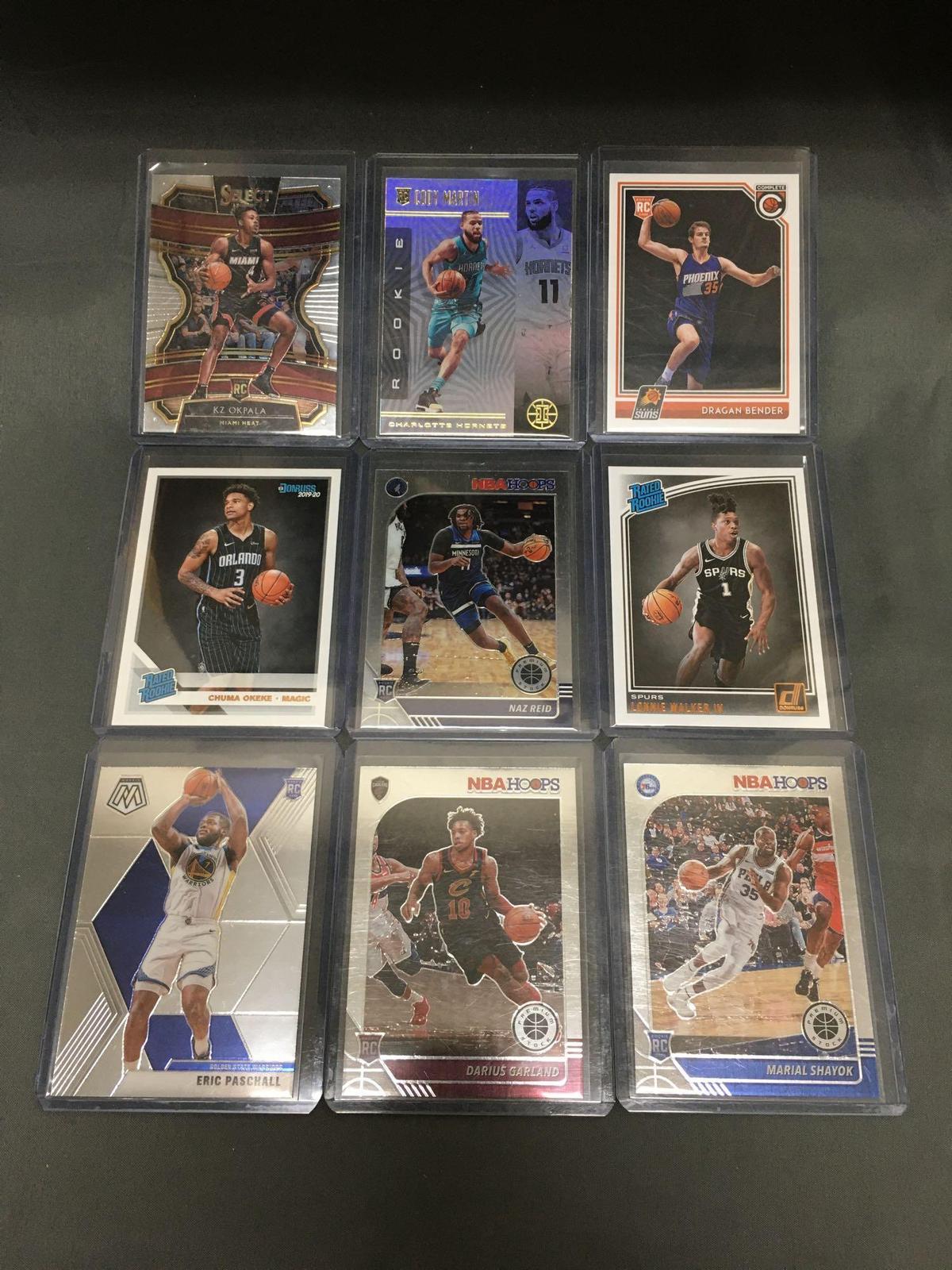 9 Card Lot of Basketball ROOKIE Cards - Mostly Modern Years - Prizms, Future Stars and More!