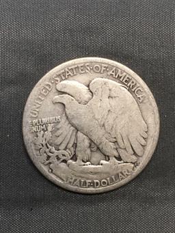 1936-S United States Walking Liberty Silver Half Dollar - 90% Silver Coin from Estate