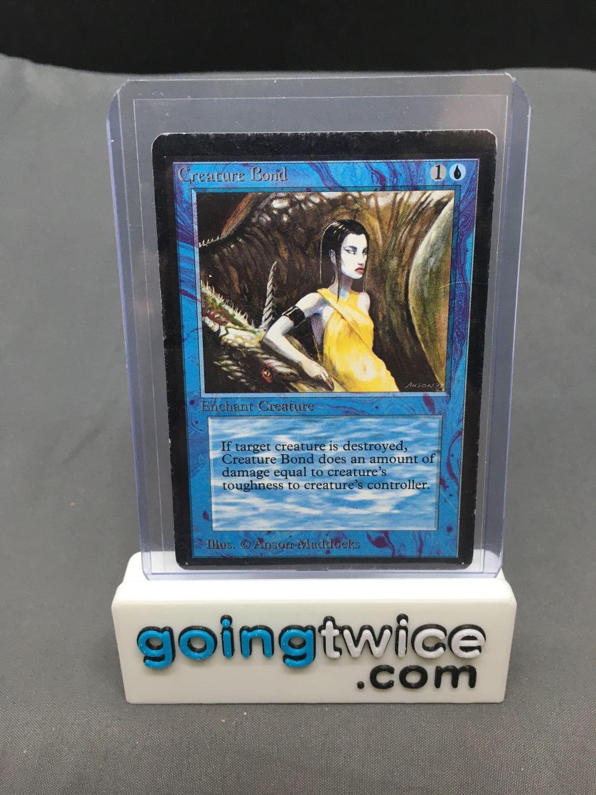 Vintage Magic the Gathering Beta CREATURE BOND Trading Card from Huge Collection