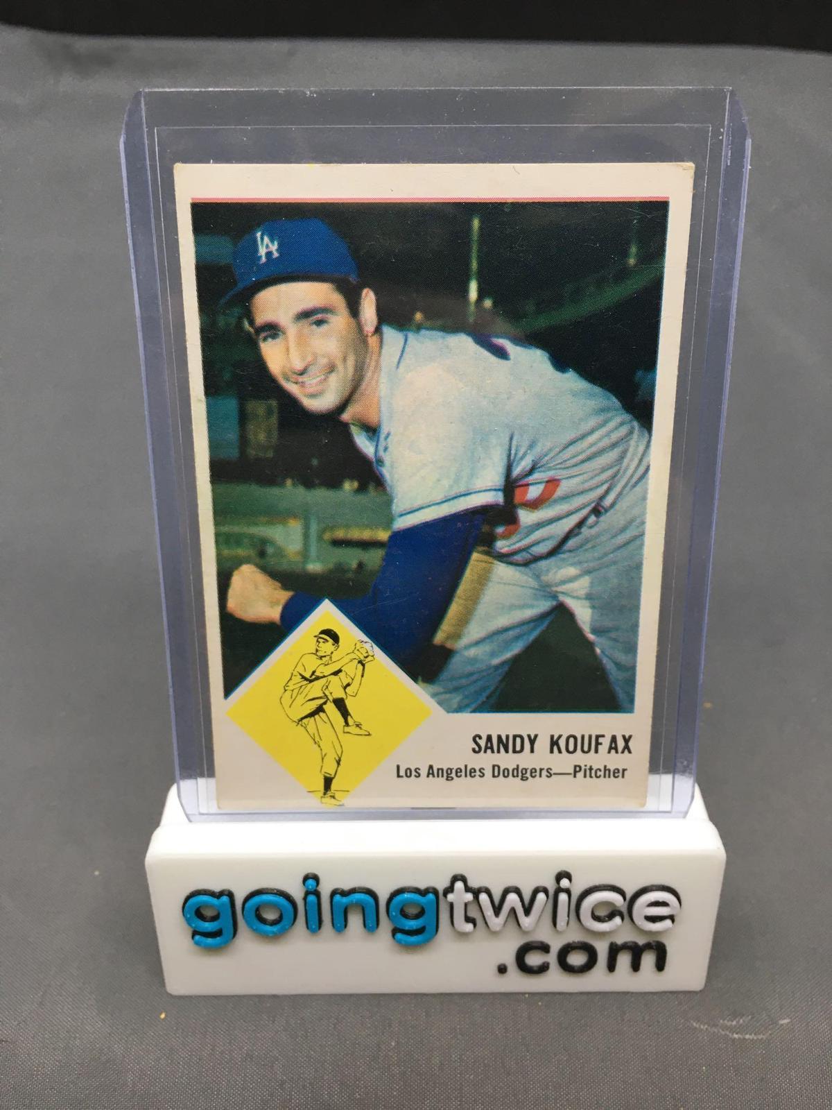 1963 Fleer #42 SANDY KOUFAX Dodgers Vintage Baseball Card