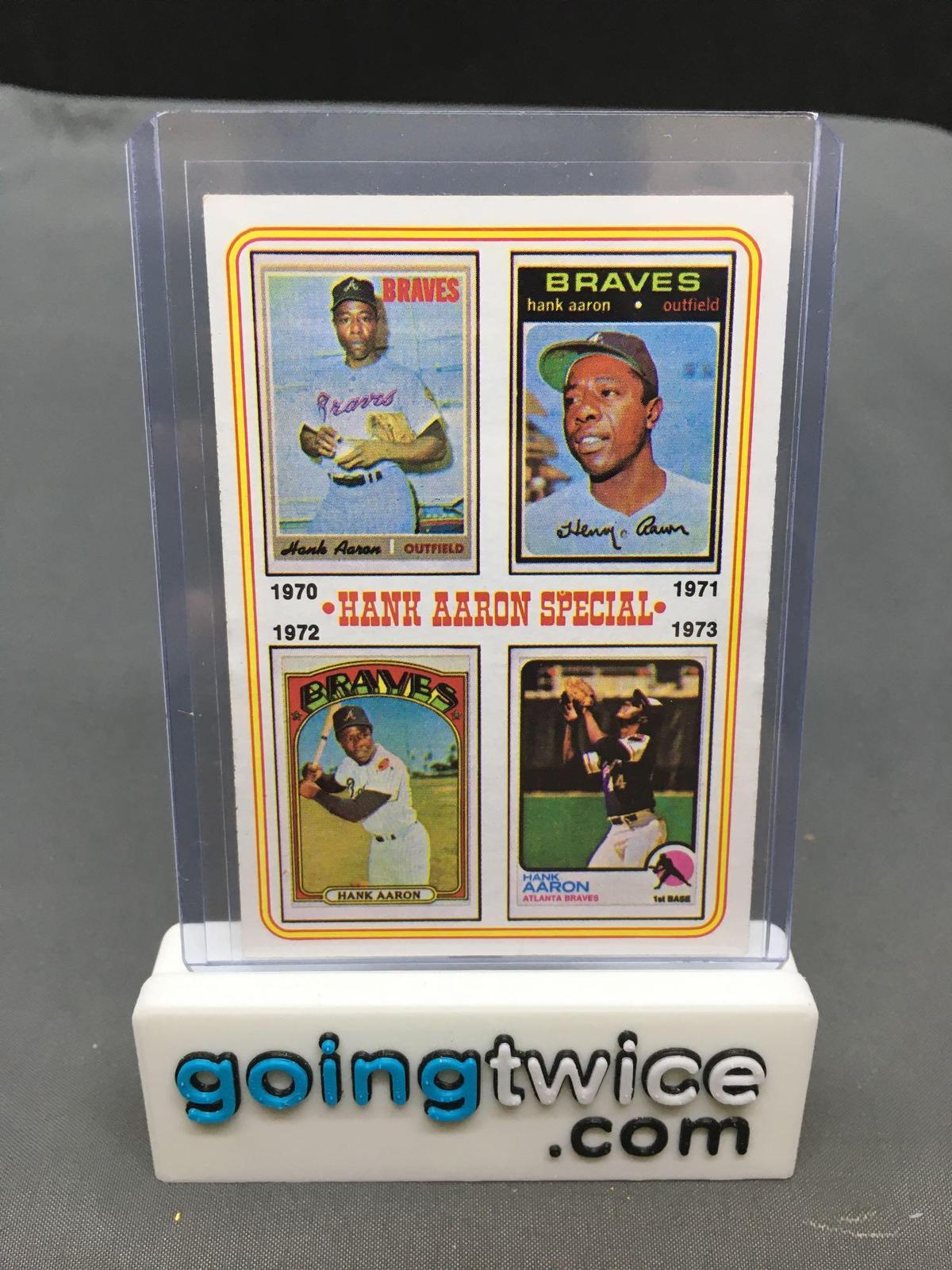 1974 Topps #6 HANK AARON Special Braves Vintage Baseball Card