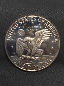 1974 United States Eisenhower Silver Dollar - 40% Silver Coin from Estate