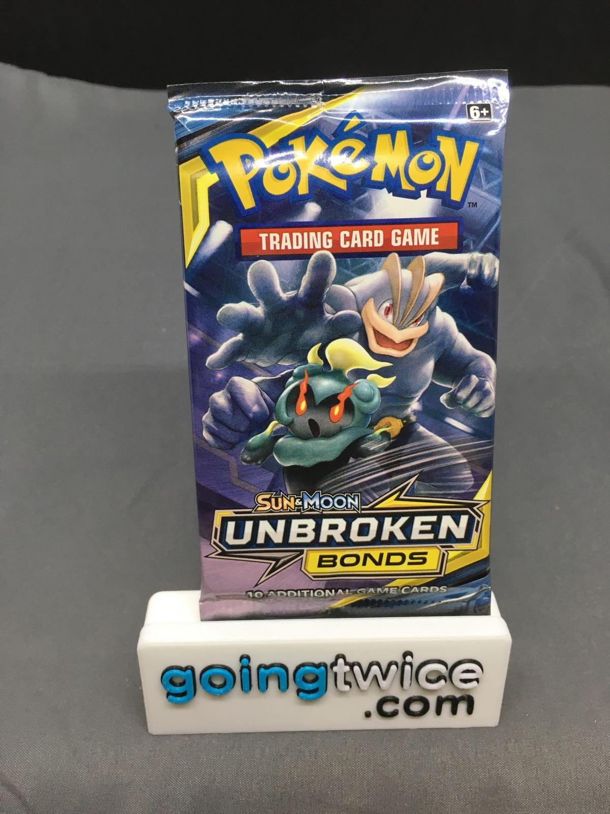 Factory Sealed Pokemon Sun & Moon UNBROKEN BONDS 10 Card Booster Pack