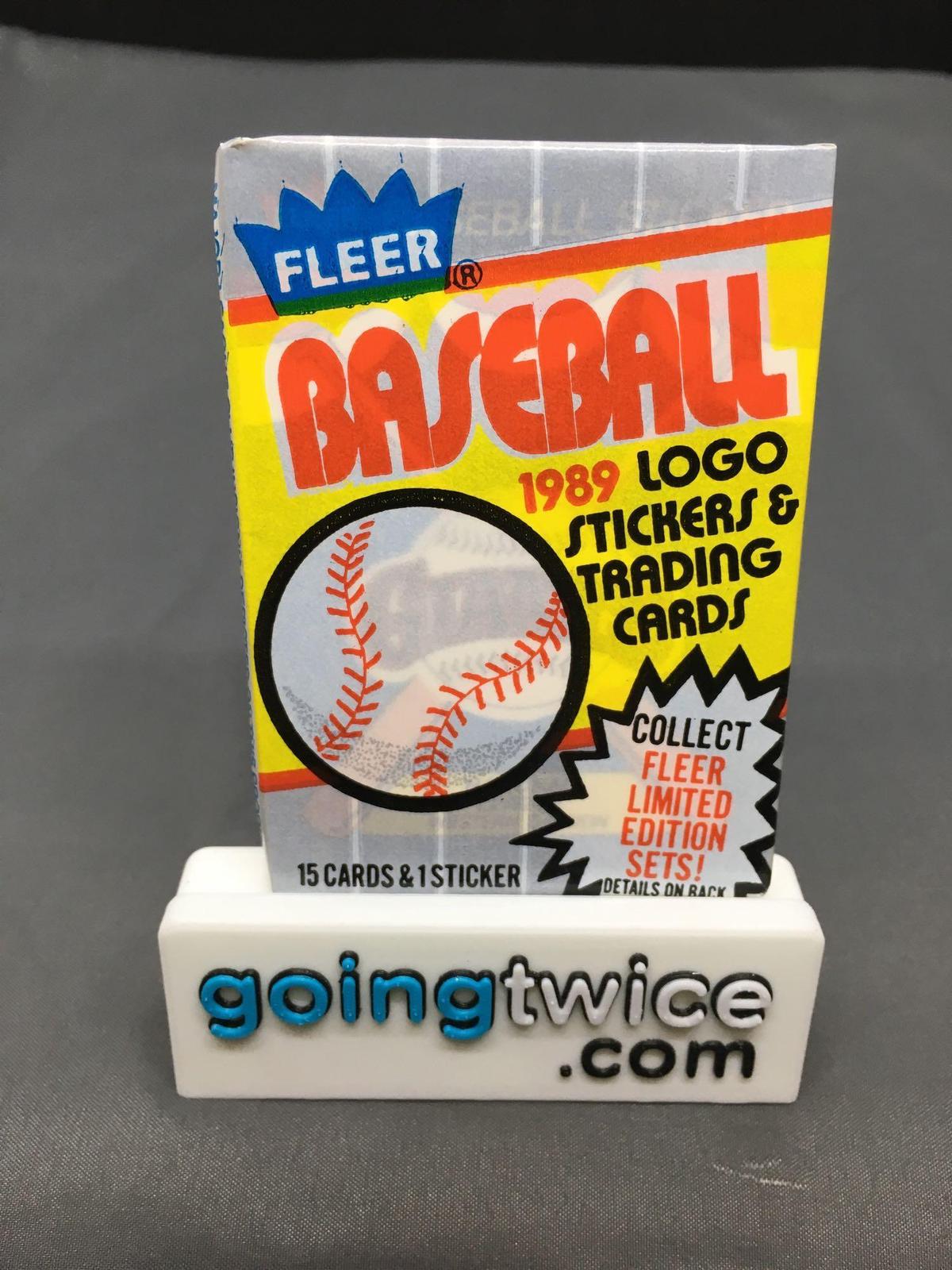 Factory Sealed 1989 FLEER Baseball 15 Card Pack - Ken Griffey Jr. Rookie Card?