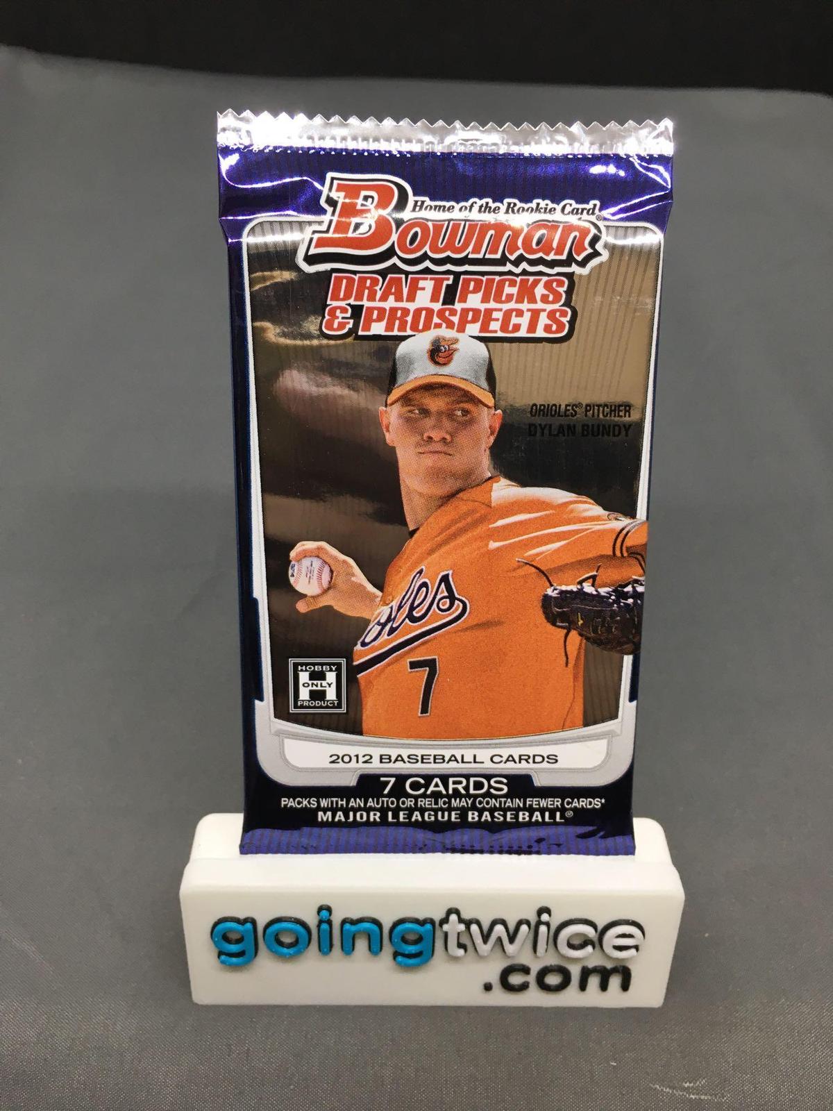 Factory Sealed 2012 BOWMAN Draft Picks & Prospects Baseball Hobby Edition 7 Card Pack