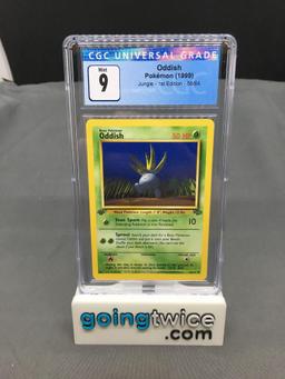 CGC Graded 1999 Pokemon Jungle 1st Edition #58 ODDISH Trading Card - MINT 9