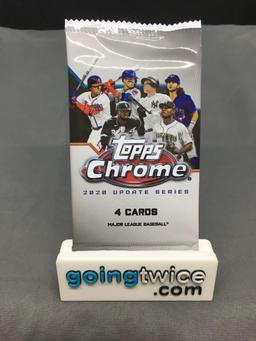 Factory Sealed 2020 Topps CHROME Update Baseball 4 Card Pack