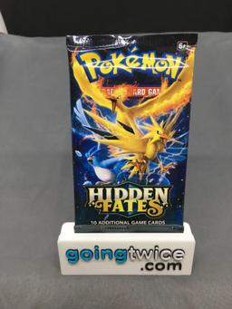 Factory Sealed Pokemon HIDDEN FATES 10 Card Booster Pack - Shiny CHARIZARD GX?