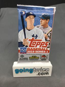 Factory Sealed 2019 TOPPS Series 1 Baseball Hobby Edition 14 Card Pack