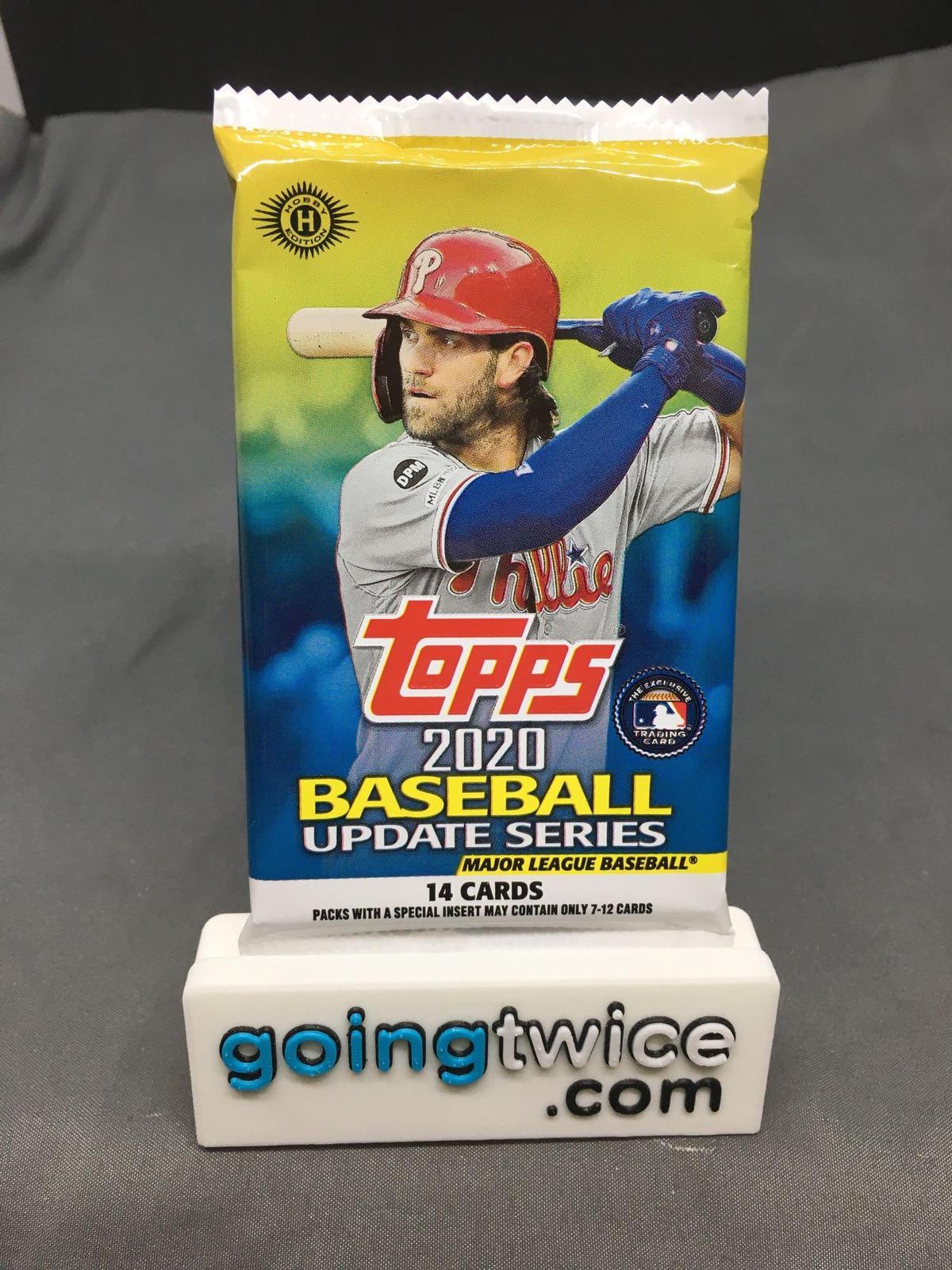 Factory Sealed 2020 TOPPS Update Series Baseball Hobby Edition 14 Card Pack