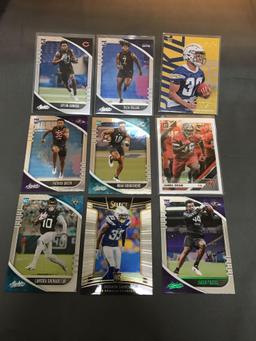 9 Card Lot of FOOTBALL ROOKIE CARDS - Mostly from Newer Sets and Star Players from HUGE Collection