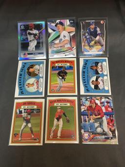9 Card Lot of BASEBALL ROOKIE CARDS - Mostly from Newer Sets and Star Players from HUGE Collection
