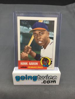 1991 Topps Archives 1953 #317 HANK AARON Braves Baseball Card