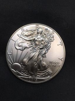 2015 United States 1 Ounce .999 Fine Silver American Eagle Bullion Round Coin