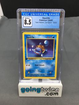 CGC Graded 2000 Pokemon Team Rocket 1st Edition #68 SQUIRTLE Trading Card - NM-MT+ 8.5